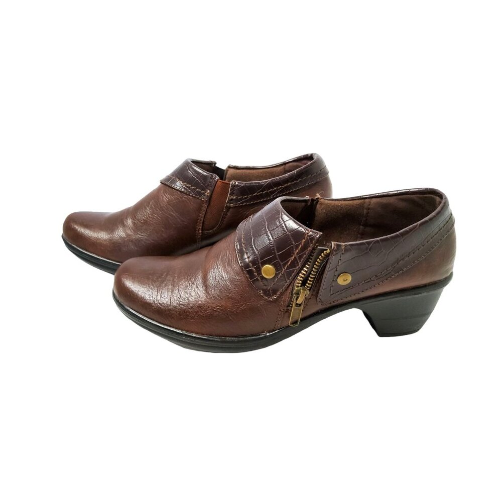 easy street women's darcy brown ankle boots size 10M